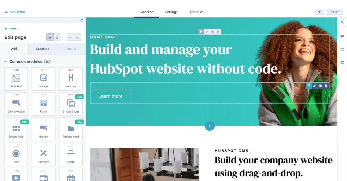 HubSpot CMS